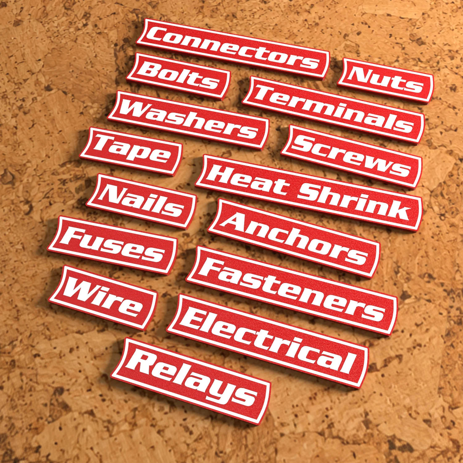 Electrical & Fasteners label pack