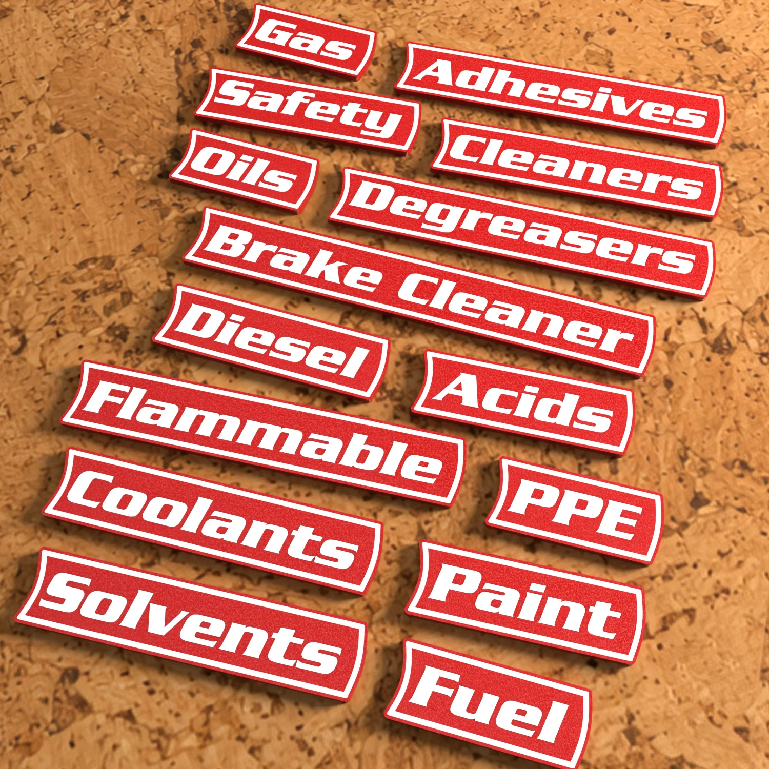 Hazmat & Shop Chemicals label pack